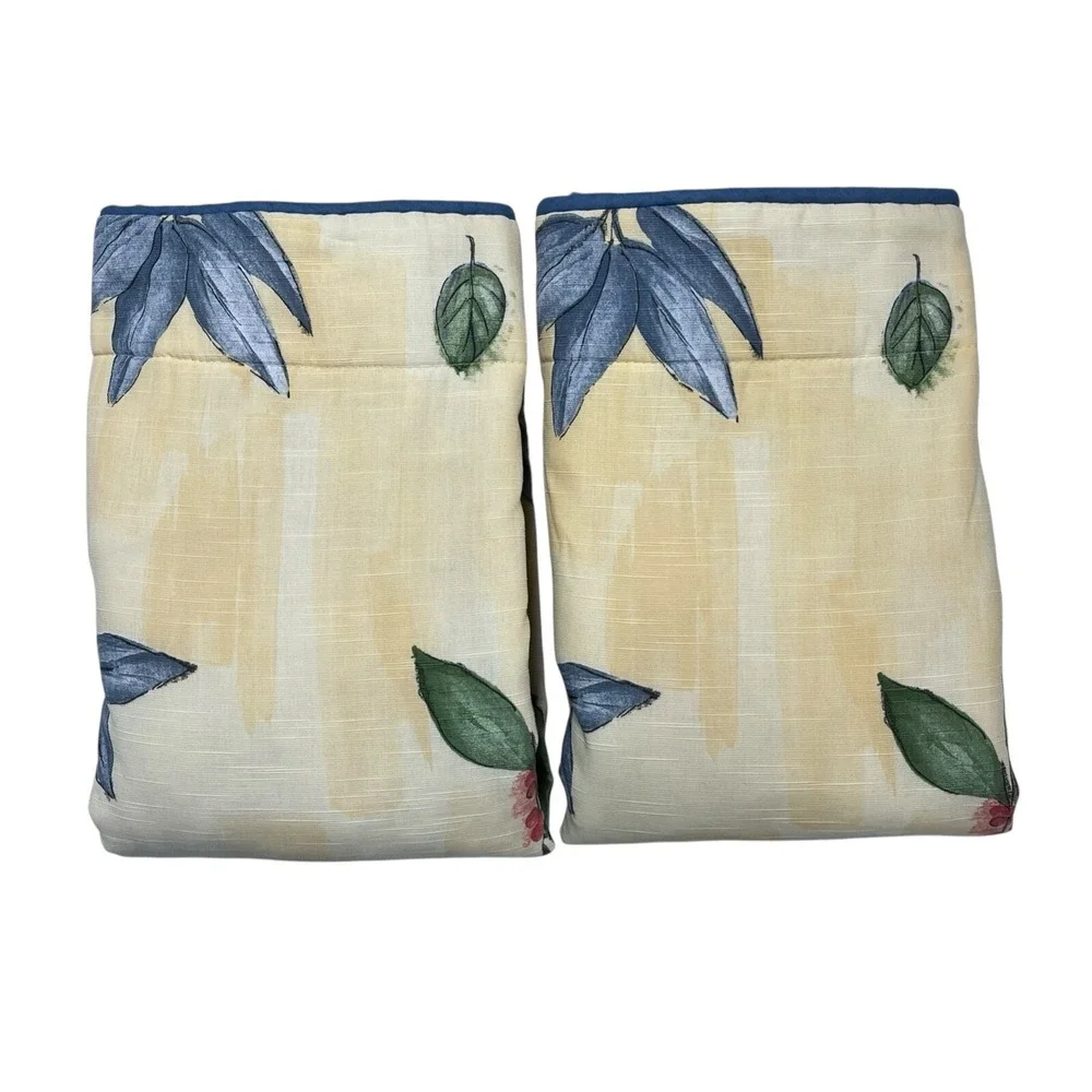 Croscill Botanica Gazebo Pillow Standard Sham Set Yellow Floral‎ Garden Print